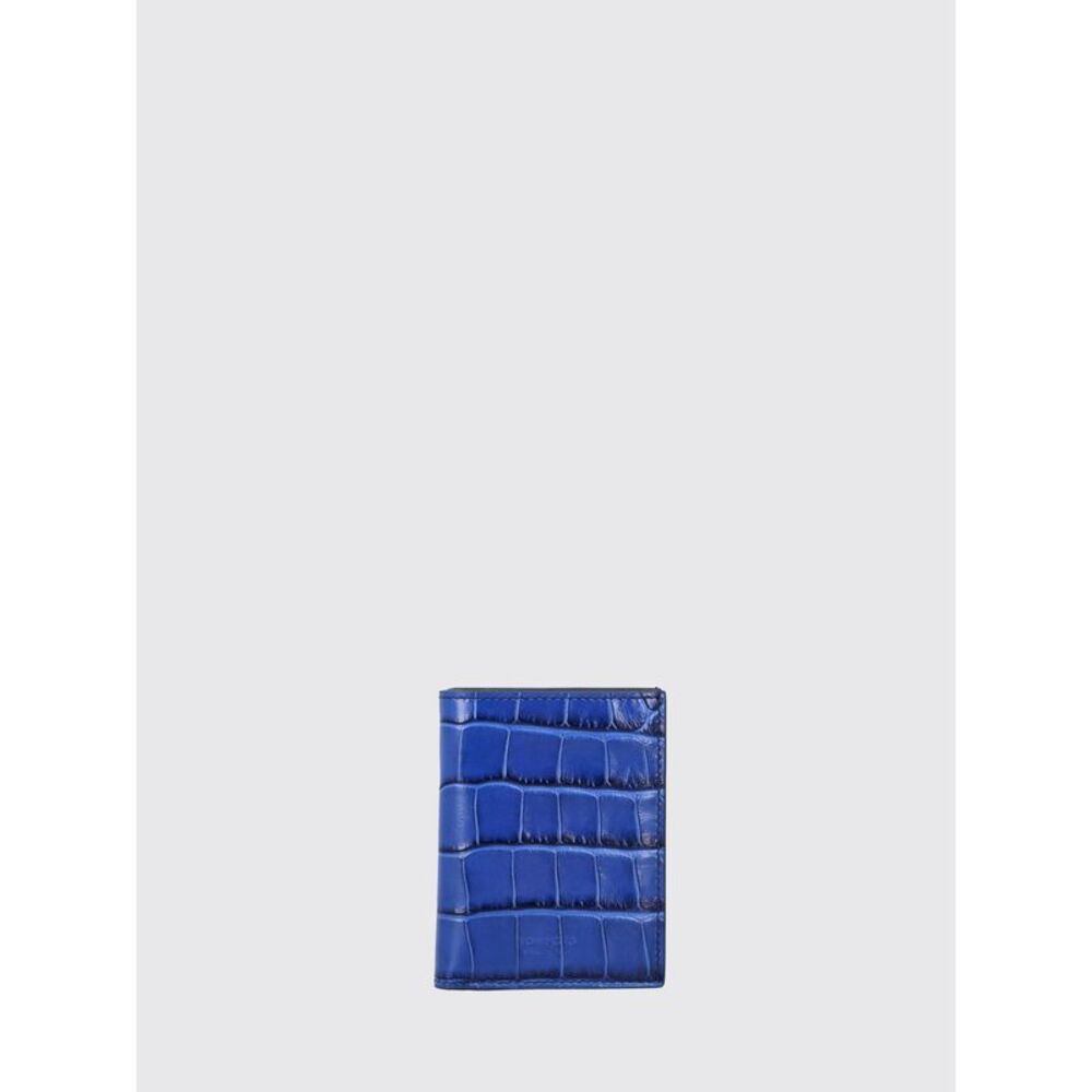 Tom Ford Men Tom Ford Crocodile-Effect Calfskin Bifold Card Holder